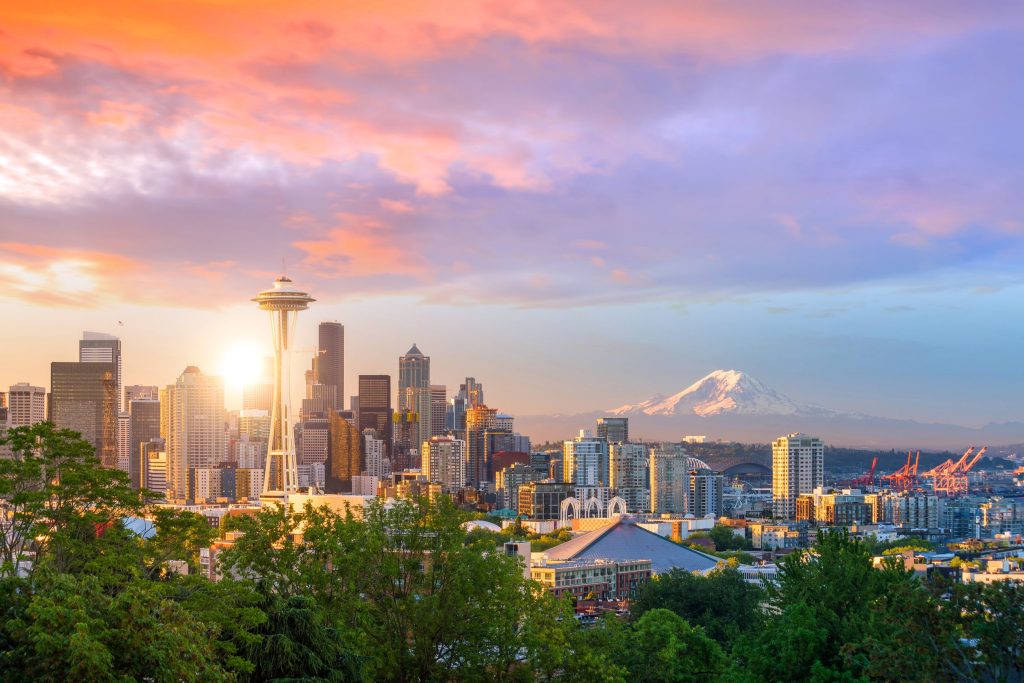 View of downtown Seattle skyline